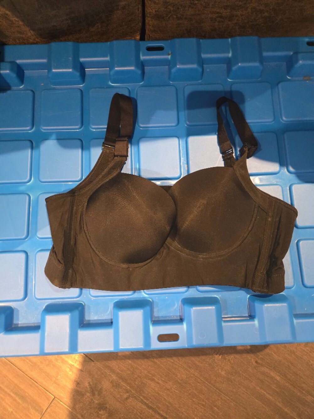 Women’s Front-Smoothing Full Coverage Bra | Size 40/90 | Black